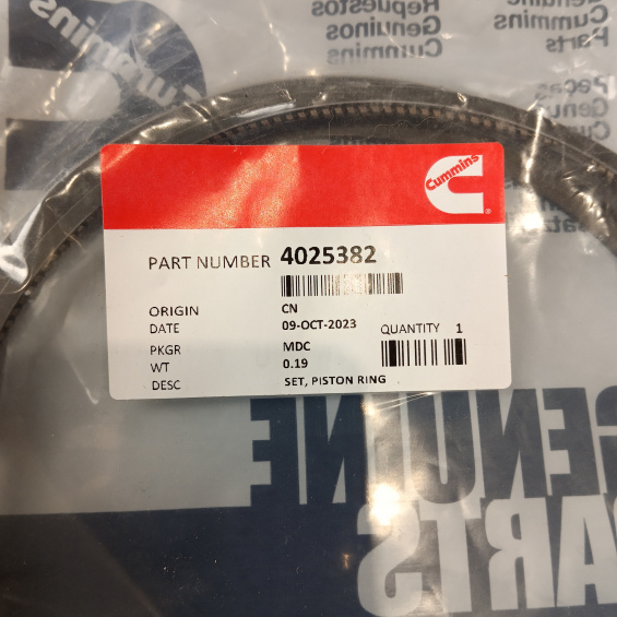Комплект поршневых колец Cummins QSK23